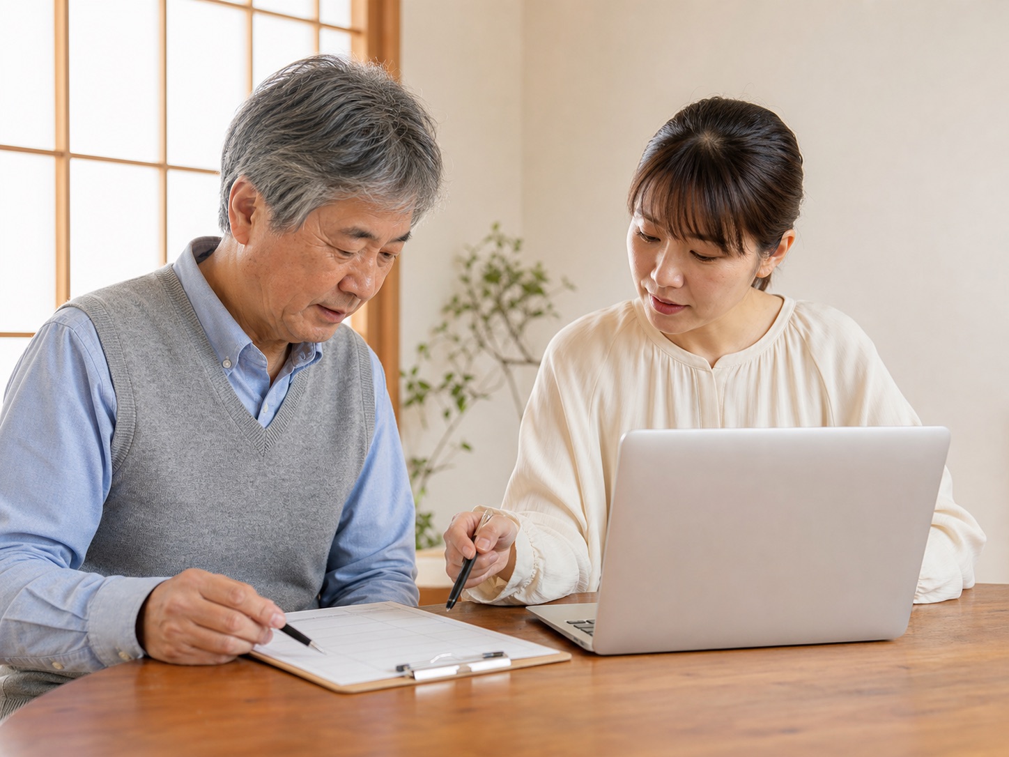 受講前の希望を確認する個別相談